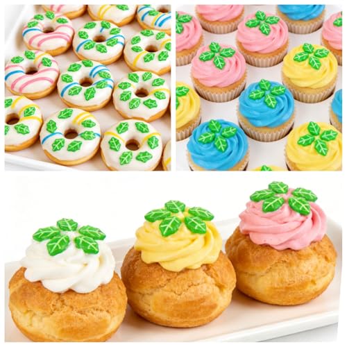 Green Leaf Sprinkles for Cake Decorating (Christmas Green Leaf)