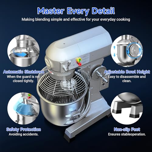 20Qt Commercial Food Mixer with Timing Function (20Quart)