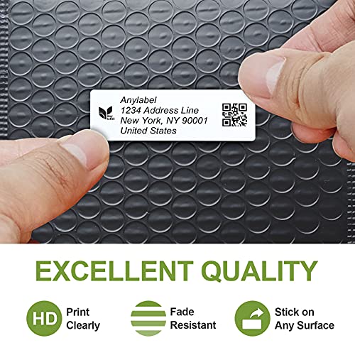 Compatible 3" x 1" Direct Thermal Labes Replacement for Barcodes Postage Address Shipping Compatible with Rollo & Zebra Desktop Printers Adhesive & Perforated (3" x 1" / 12 Rolls)