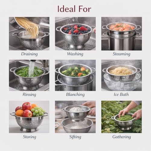 Pierced Colander (2-Quart, Pierced / Stainless Steel)