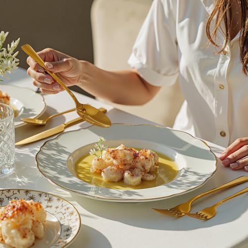 18 10 Flatware set for 12 (Gold / 60-Piece)