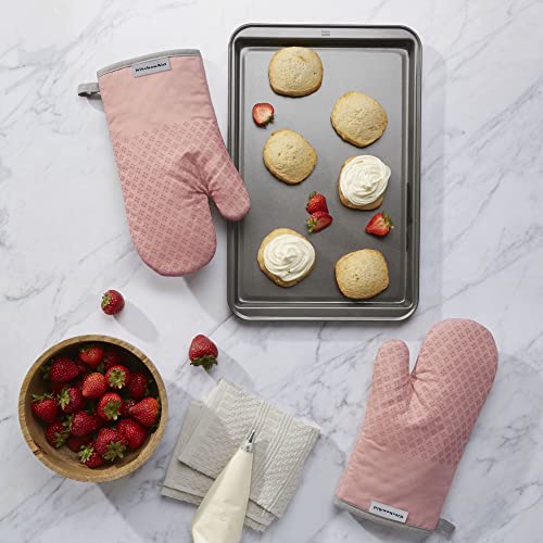 Asteroid Oven Mitt Set (7"x12.5" / Dried Rose)