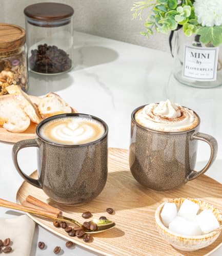 Ceramic Coffee Mugs Set of 6 (reactive glaze-5 / set of 6)