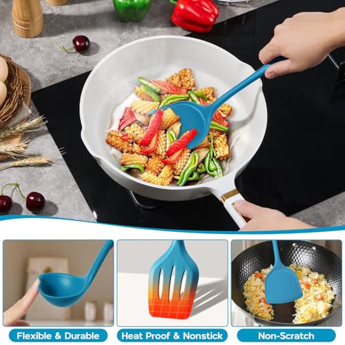 Navy Blue Kitchen Utensils Set (Navy Blue)