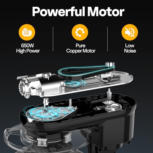 3-in-1 Stand Mixer, 6-Quart Tilt-Head Mixer, 10 Speeds, Black (3-in-1 / Black)