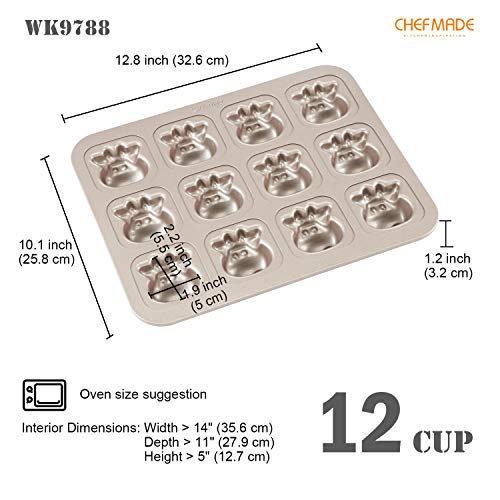 Cows Cake Pan (01 - Cows 12 Cups)