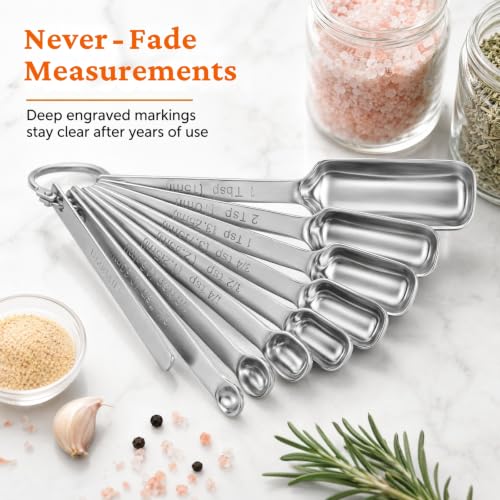 35PCS Stainless Steel Measuring Cups and Spoons Set (Set of 35)