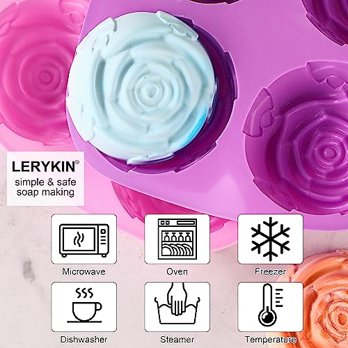 Rose Silicone Molds (Pink+Purple - Rose)