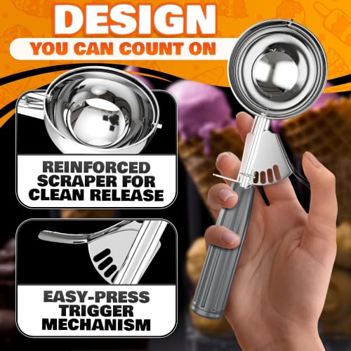 Large Ice Cream Scoop with Trigger Release