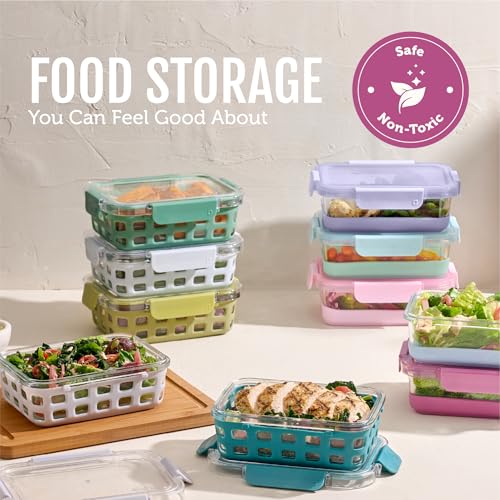 Duraglass 3.4 Cup Glass Meal Prep Containers (Evening Orchard / 3.4 Cup)