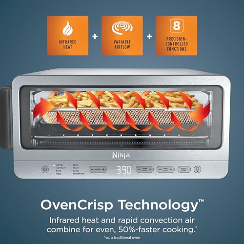 Flip Toaster Oven & Air Fryer (8-in-1 Flip Oven Stainless)