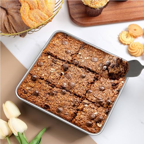 2 Pack 6 x 6 Inch Square Baking Cake Pan (6'' x 6'')
