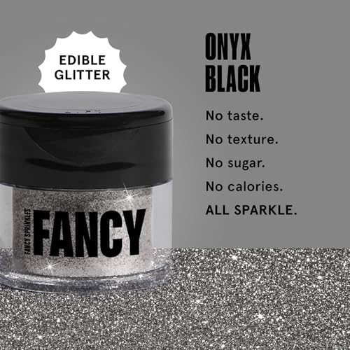 Onyx Black Edible Glitter Luster Dust 4gm