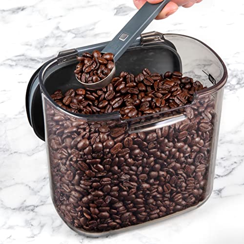 International ProKeeper+ Clear Plastic Airtight Food Baker's Kitchen Storage Organization Container Canister Set with Magnetic Accessories (2- Piece Set)