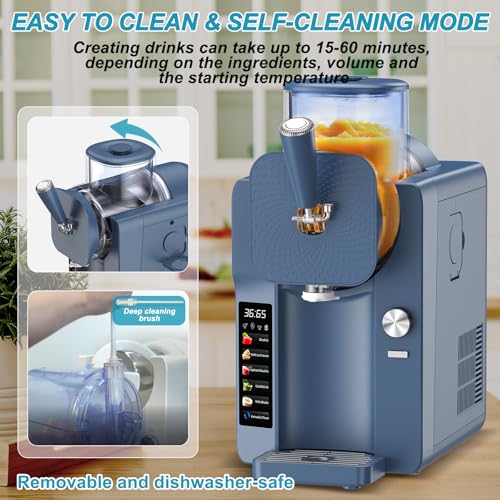 Ice Cream & Slushie Maker 70 oz (Navy Blue / 70 oz)