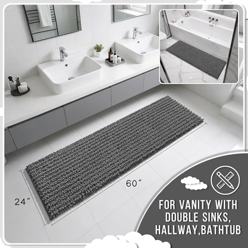 Bathroom Runner Rug 60x24 Inch (10.0333 Sq Ft)