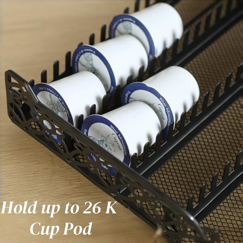 Crystal Tempered Glass Coffee Pod Drawer Organizer