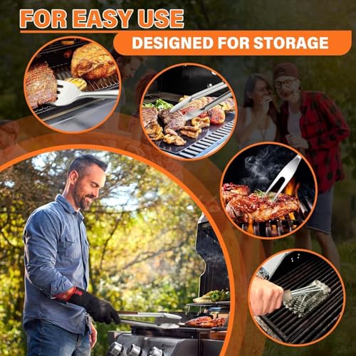4PCS Grilling Accessories Set (17.8IN)