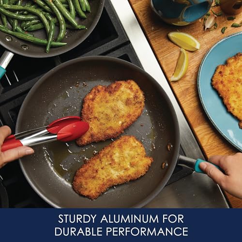 Cucina Nonstick Frying Pan Set (Skillet Set (9.25" & 11") / Agave Blue)