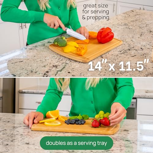 Bamboo Cutting Board (Glue-Free Surface - Round)
