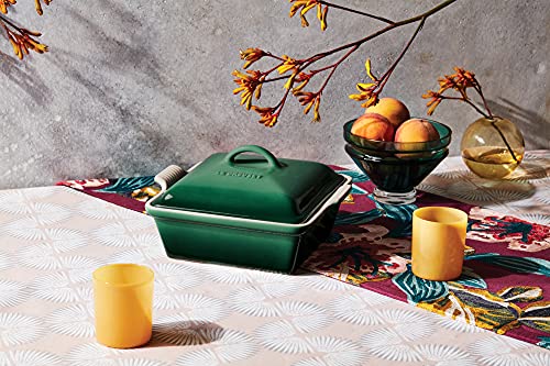 Stoneware Covered Square Casserole (Artichaut / 2.5 qt.)