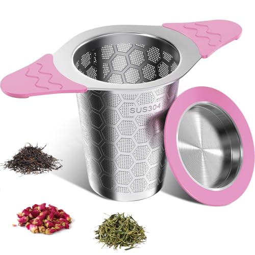 Tea Infuser for Loose Leaf Tea (1 Pack - Sakura Pink)