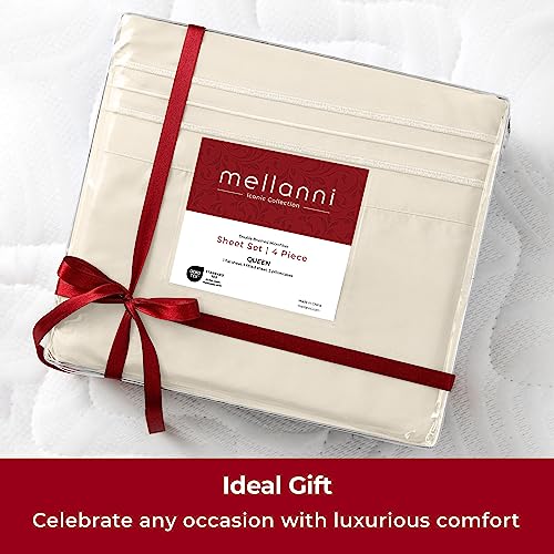 4 Piece Microfiber Sheet Set (1128 Golden Ivory / King)