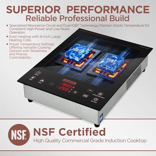 Built in & Countertop Induction Cooktop (Countertop & Built in 1800W)