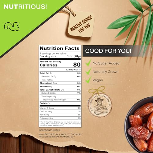 Dried Deglet Noor Dates Pitted (Dried Dates Deglet Noor / 6 oz)
