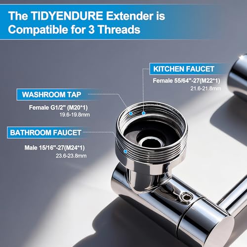TIDYENDURE 1080° Rotating Faucet Extender