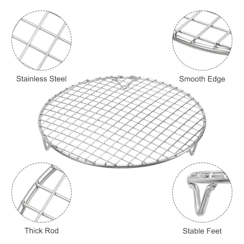 2 Pcs Round Cooking Rack with Legs (2 Count)
