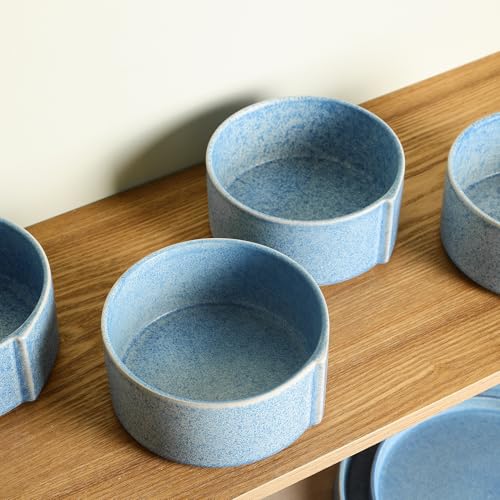 Bao 4 Piece Bowl Set Stoneware (Blue / 4-Piece - Cereal Bowl)