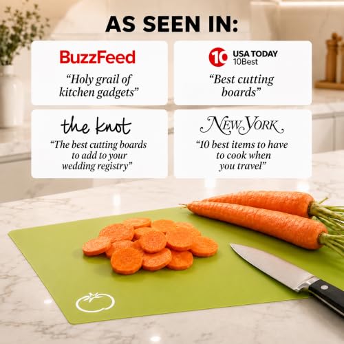 Plastic Cutting Boards for Kitchen (Vibrant)