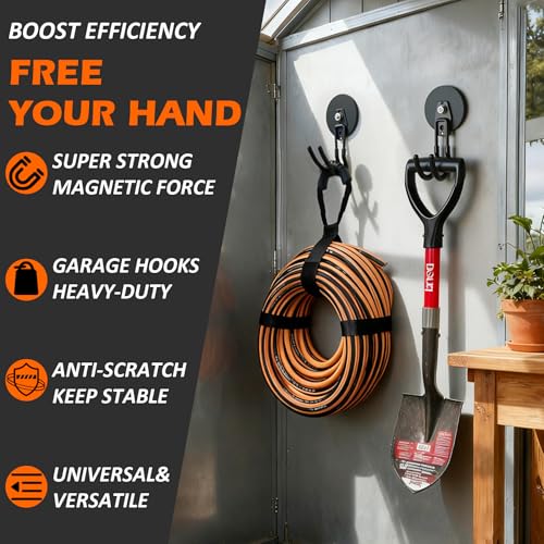 Updatde Magnetic Hooks (Updated 3.46in Magnet J Black Hooks 2PCS)