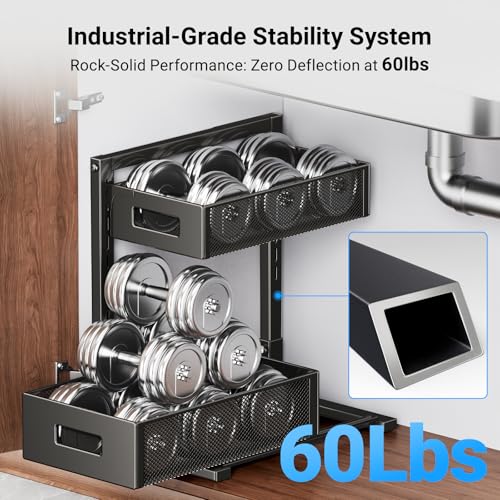 Under Sink Organizer (Black / xL-1PC)