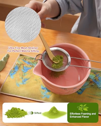 Matcha Set Japanese Matcha Kit Set 7 (Hot Pink)