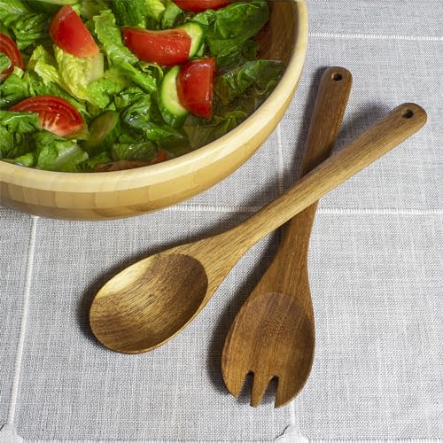 Acacia Wood Salad Serving Set