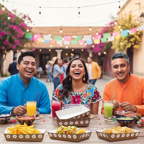 Mexican Taco Nights Food Trays (Mexican Brown)
