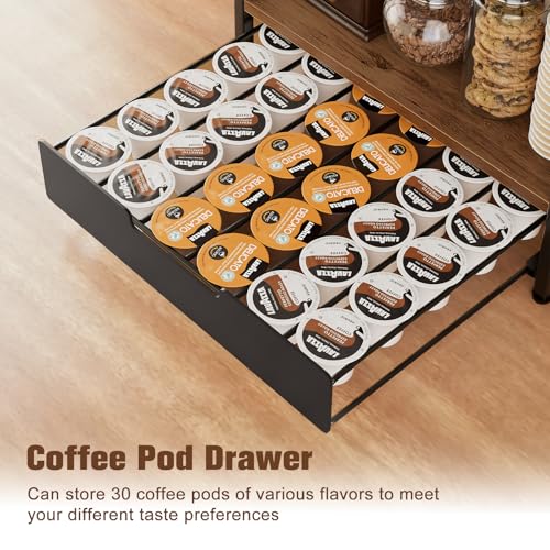Coffee Bar Station Organizer (Black (3 Tier))