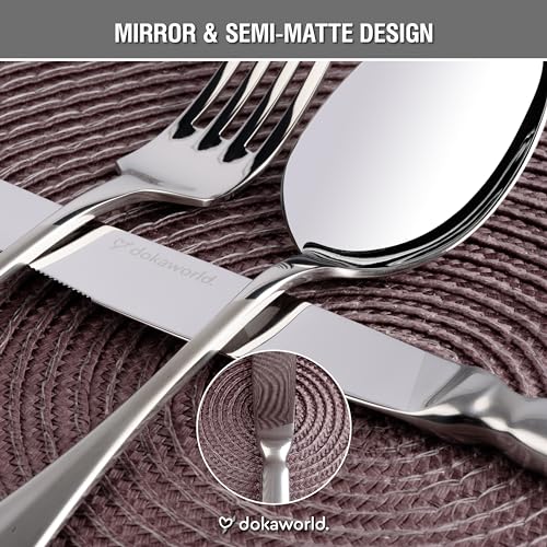 Semi Matte Design Flatware (Silver Semi-Matte)