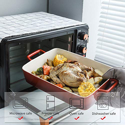 Bakeware Set Ceramic Baking Dish (Gradient Red)