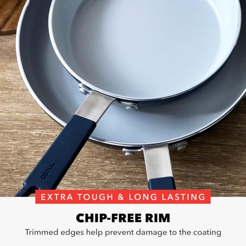 X Bobby Flay 10 Piece Ceramic Nonstick Cookware Set (10 Piece Cookware Set / Navy Blue)