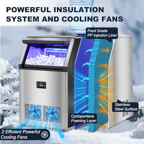 Commercial Ice Maker Machine (160Lbs/24H-CL50-1)