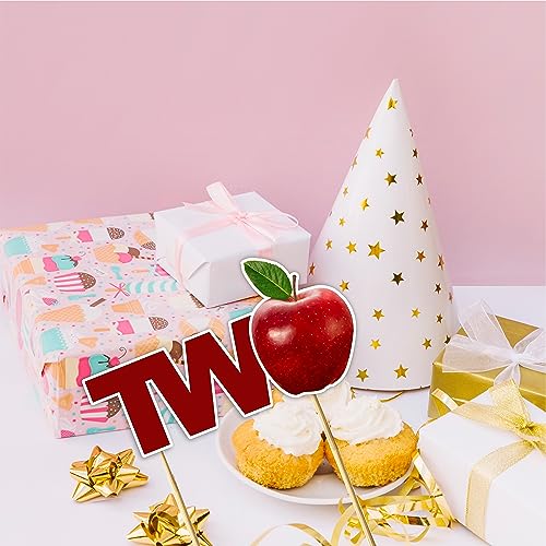 Apple Two Cake Topper