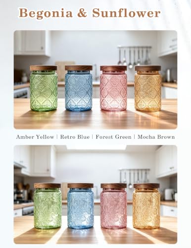 Glass Jar with Airtight Wood Lid
