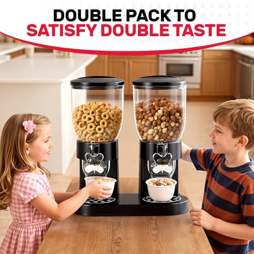 Dual Control Cereal Dispenser Countertop (Double 4L)