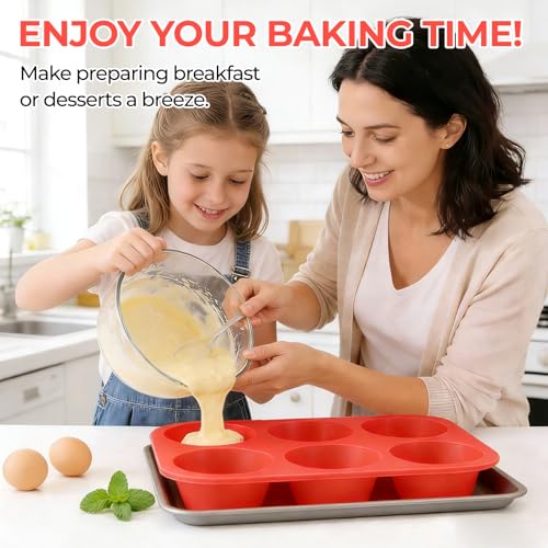 Silicone Jumbo Muffin Pan (6-Cup Jumbo)