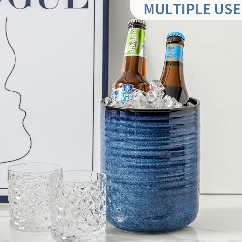 Ceramic Kitchen Utensil Holder (Navy Blue(1 pcs))