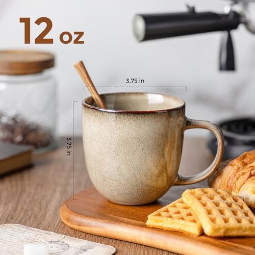 12oz Coffee Mugs (Set of 6 / Oatmeal)