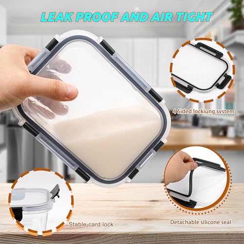12 Packs Glass Food Storage Containers (12 Packs)